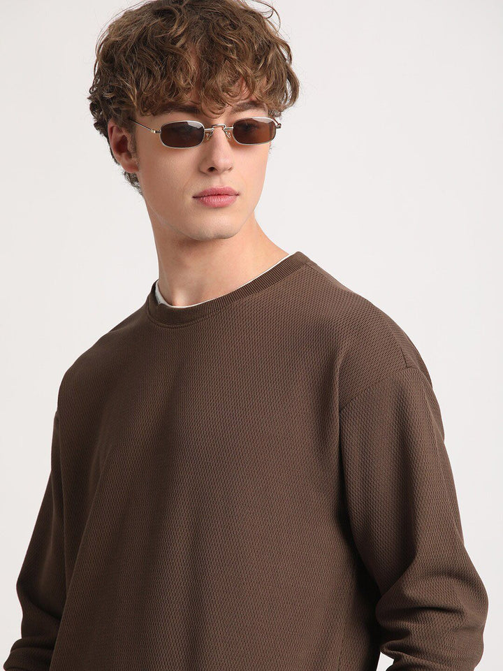 THE BEAR HOUSE Round Neck Long Sleeves Relaxed Fit T-shirt