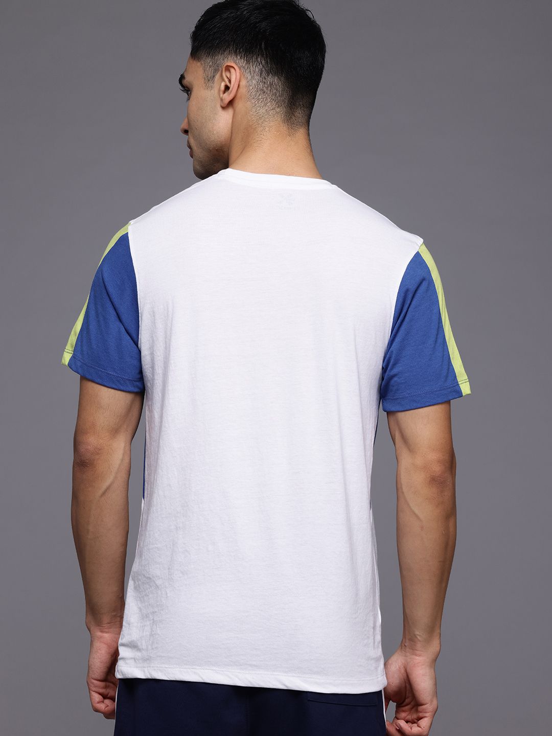 HRX by Hrithik Roshan Typography Printed Colourblocked T-shirt