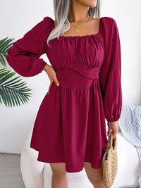 all about you Puff Sleeve Fit & Flare Dress