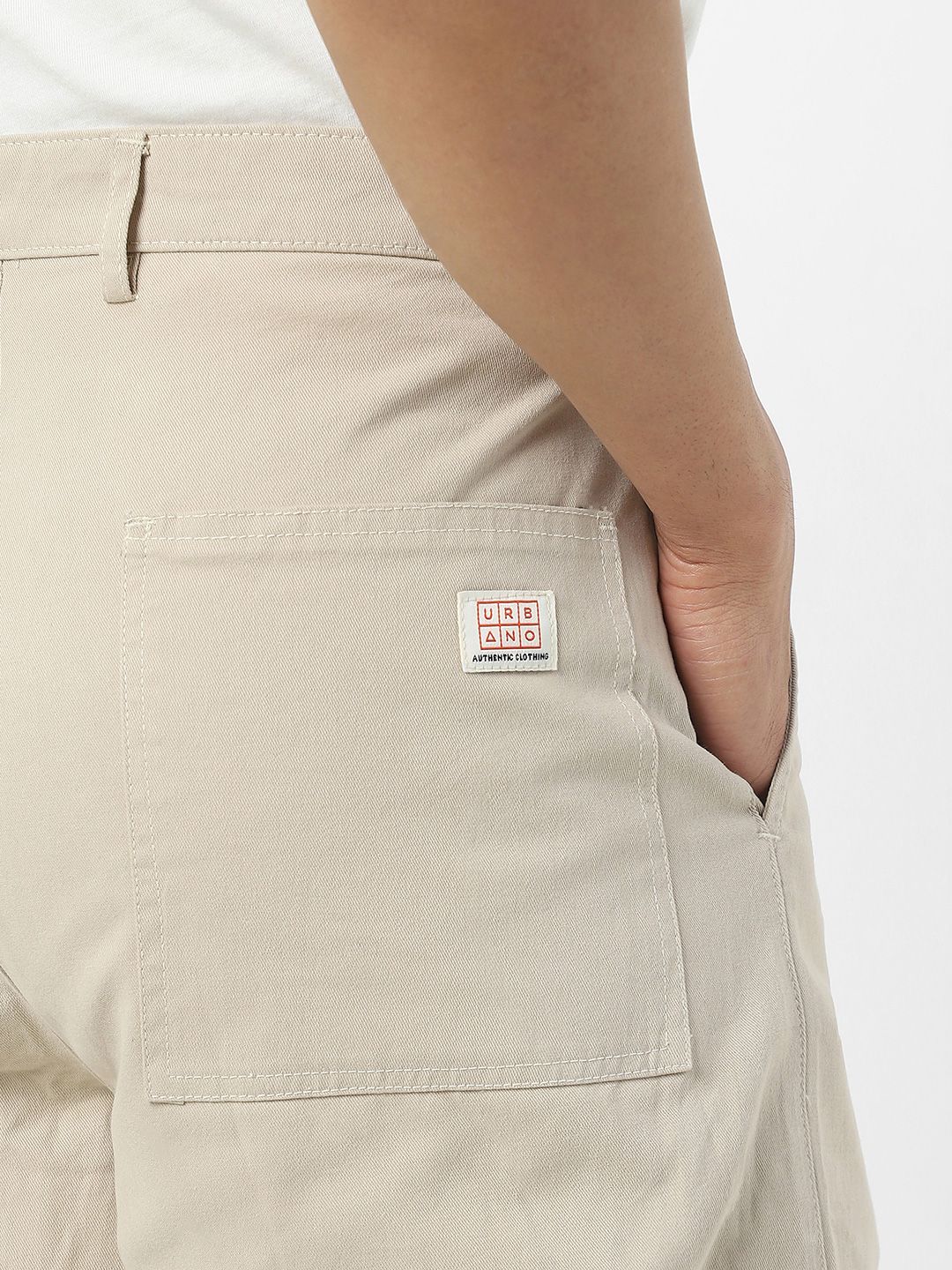 Urbano Fashion Men Loose Baggy Fit Solid Cargo Cotton Pant with 6 Pockets Non-Stretchable