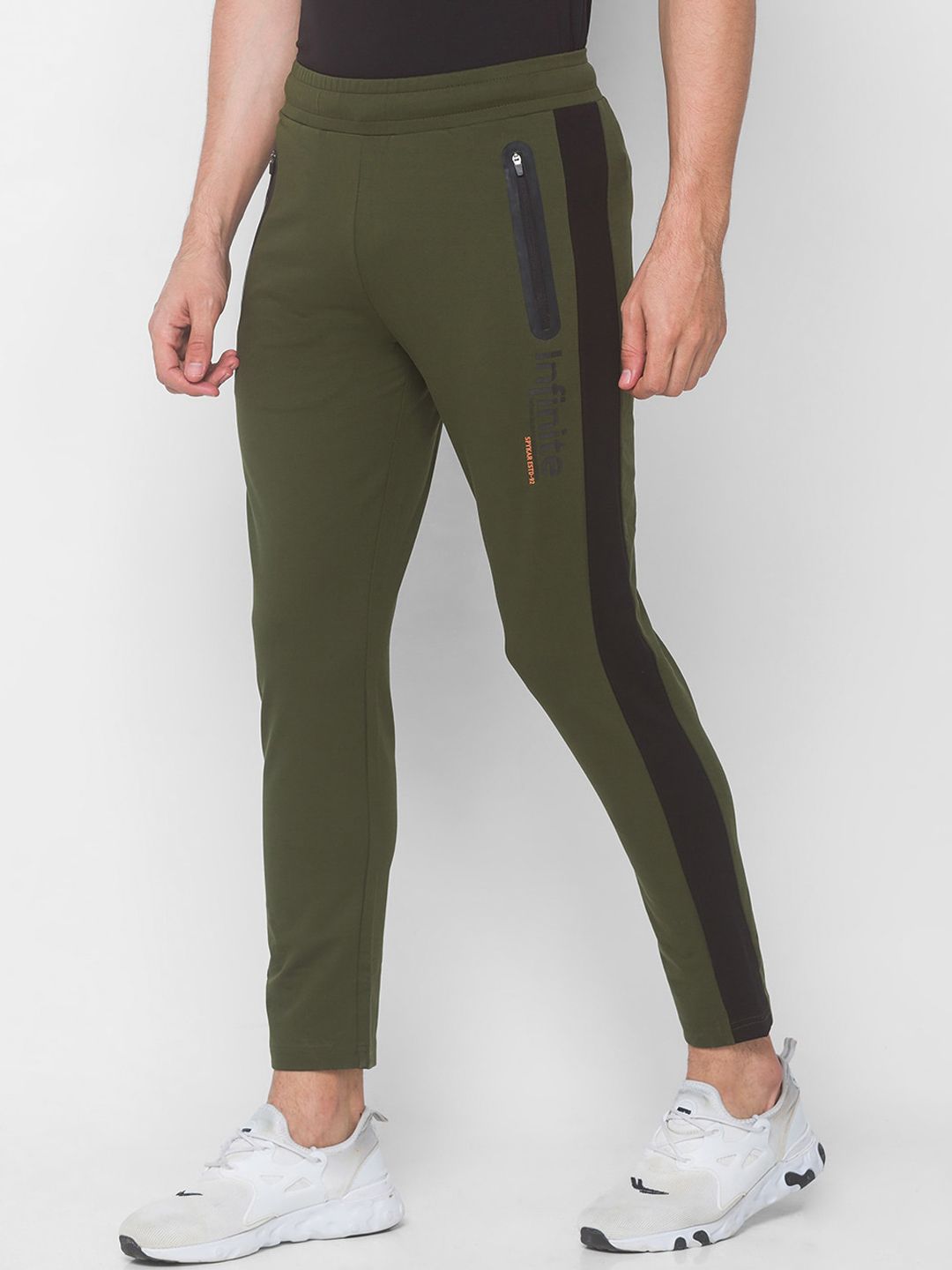 SPYKAR Men Green Solid Slim Fit Track Pants