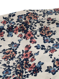 Berrylush Women White Floral Print Wrap Mini Skirt