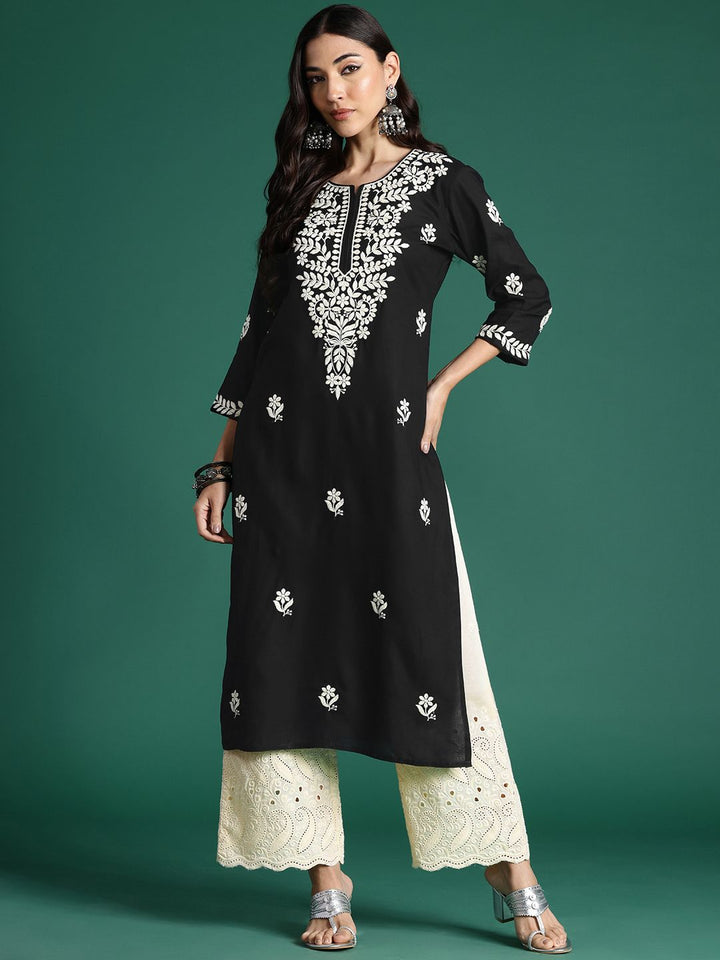 Indo Era Ethnic Motifs Embroidered Thread Work Kurta