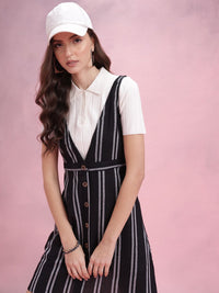 DressBerry Striped A-Line Dress