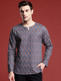 Anouk Men Ethnic Motifs Printed Pure Cotton Kurta