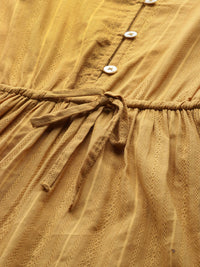 all about you Pure Cotton Puff Sleeve A-Line Dress