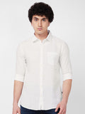 SPYKAR Spread Collar Linen Casual Shirt