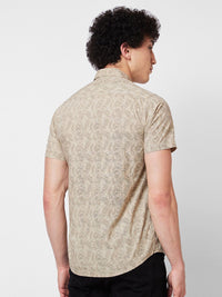 SPYKAR Floral Opaque Printed Cotton Casual Shirt