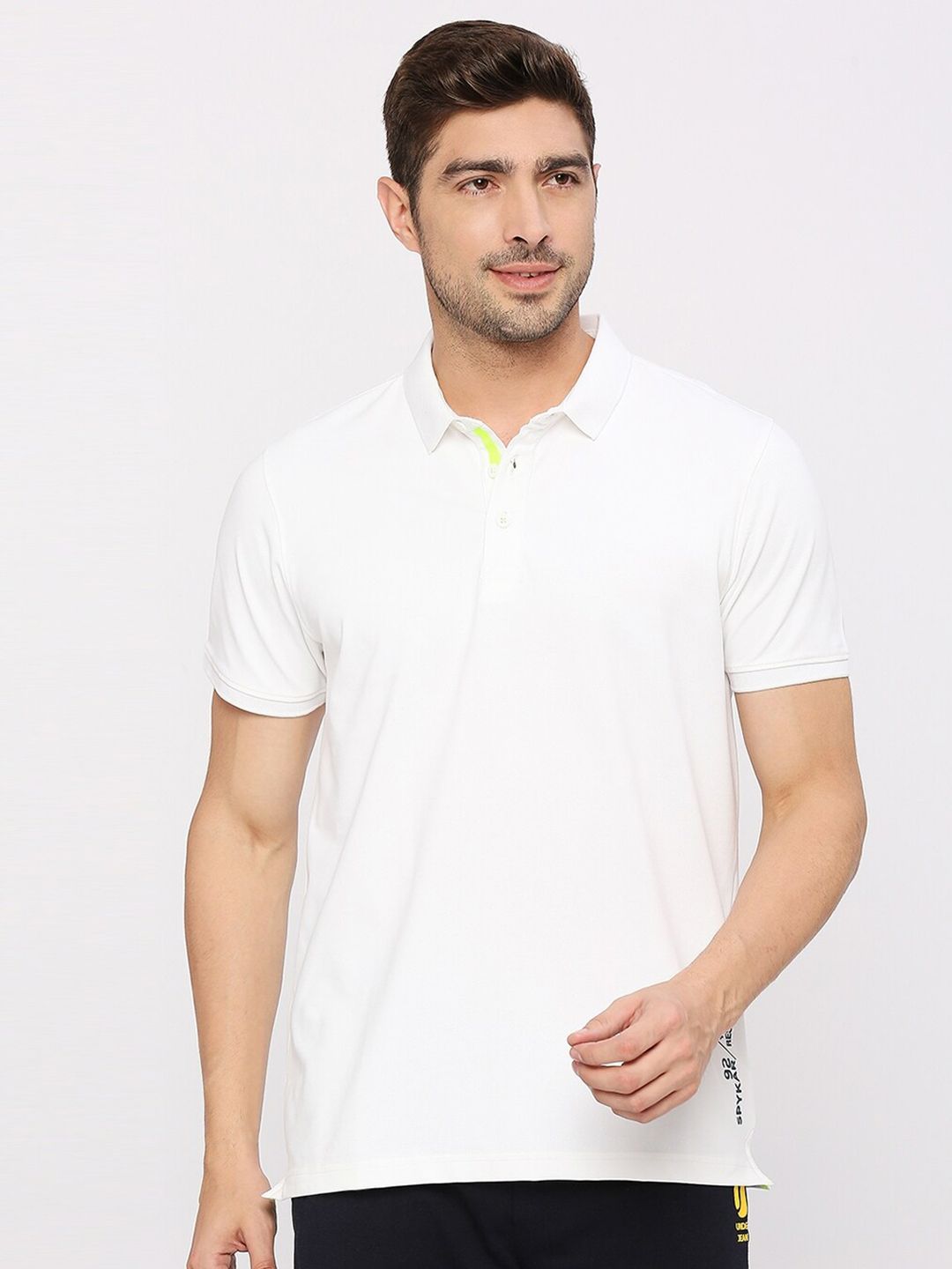 SPYKAR Polo Collar Half Sleeve Cotton T-shirt