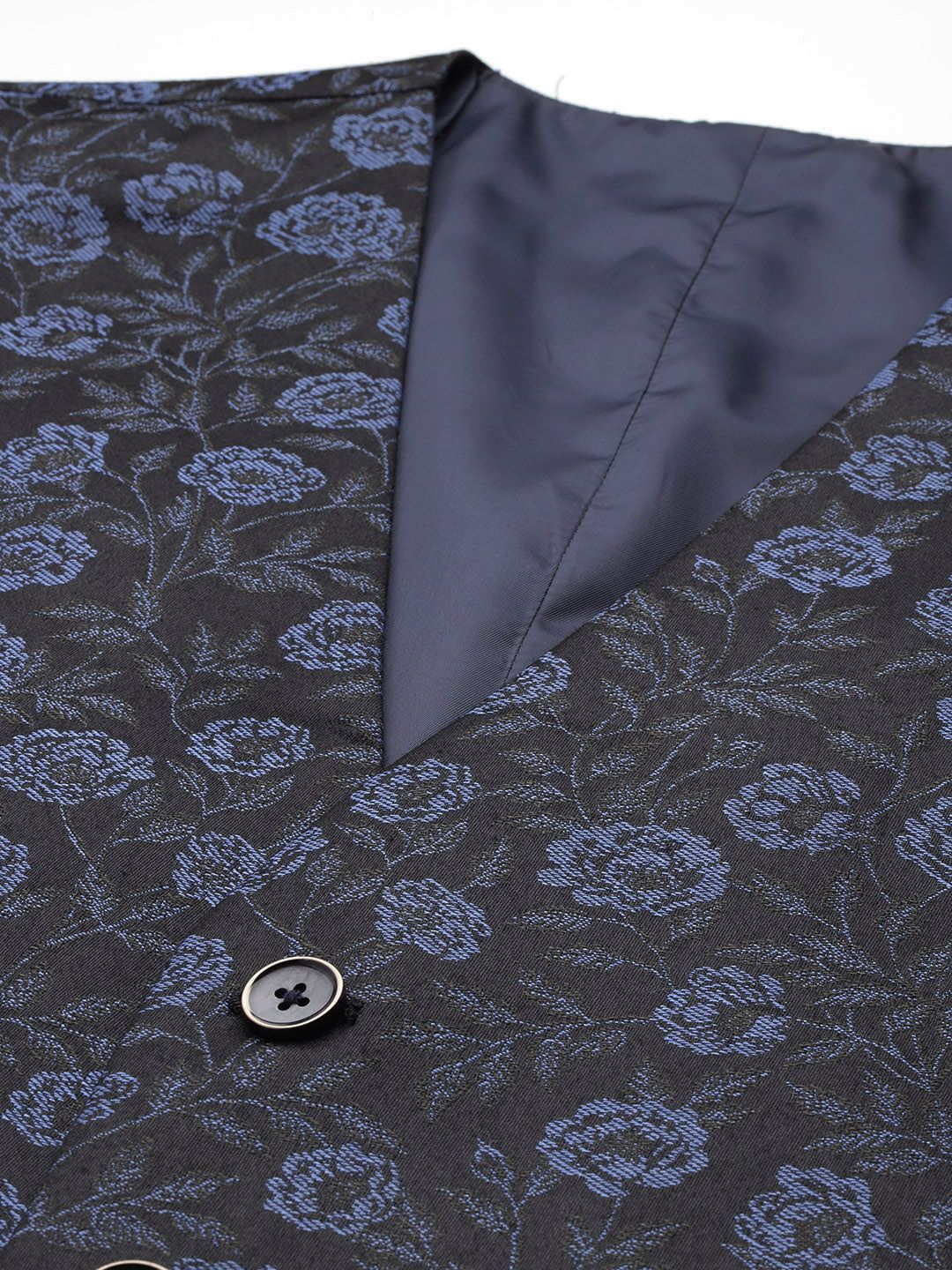 Raymond Party Blazer & Trouser With Woven Design Waistcoat