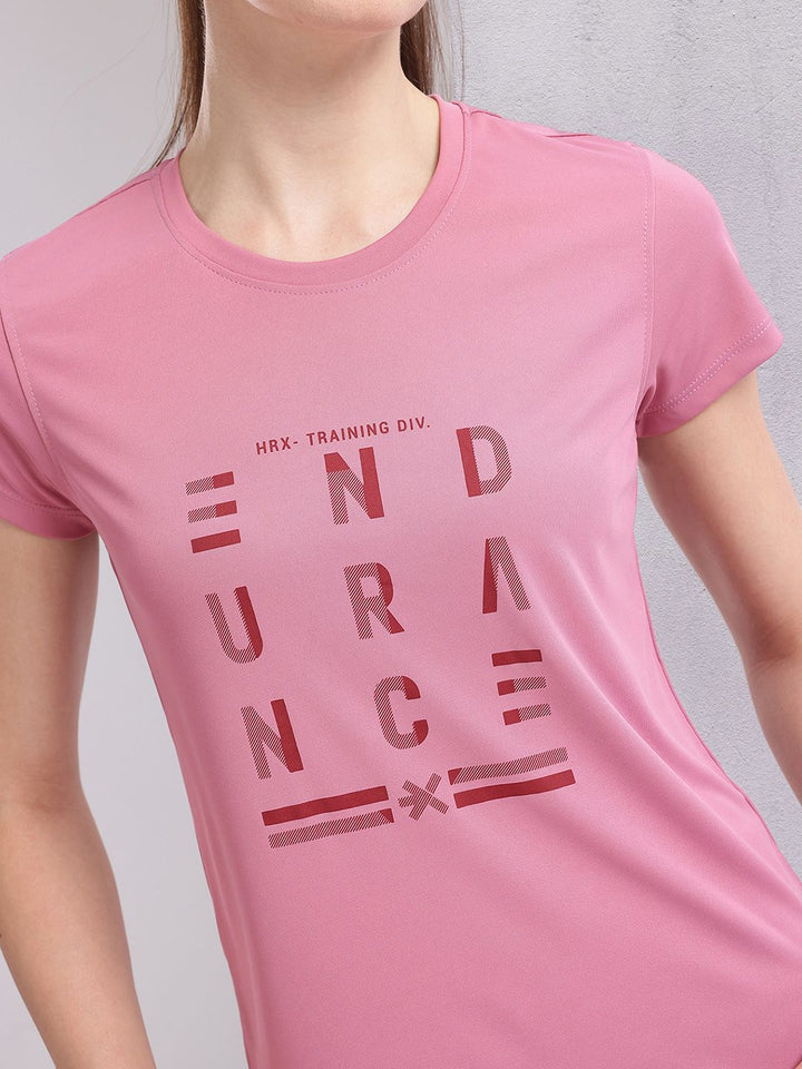 HRX by Hrithik Roshan Women Printed Rapid-Dry Training T-shirt