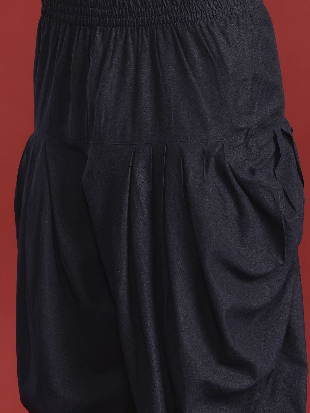 Anouk Men Striped Thread Work Kurta with Salwar