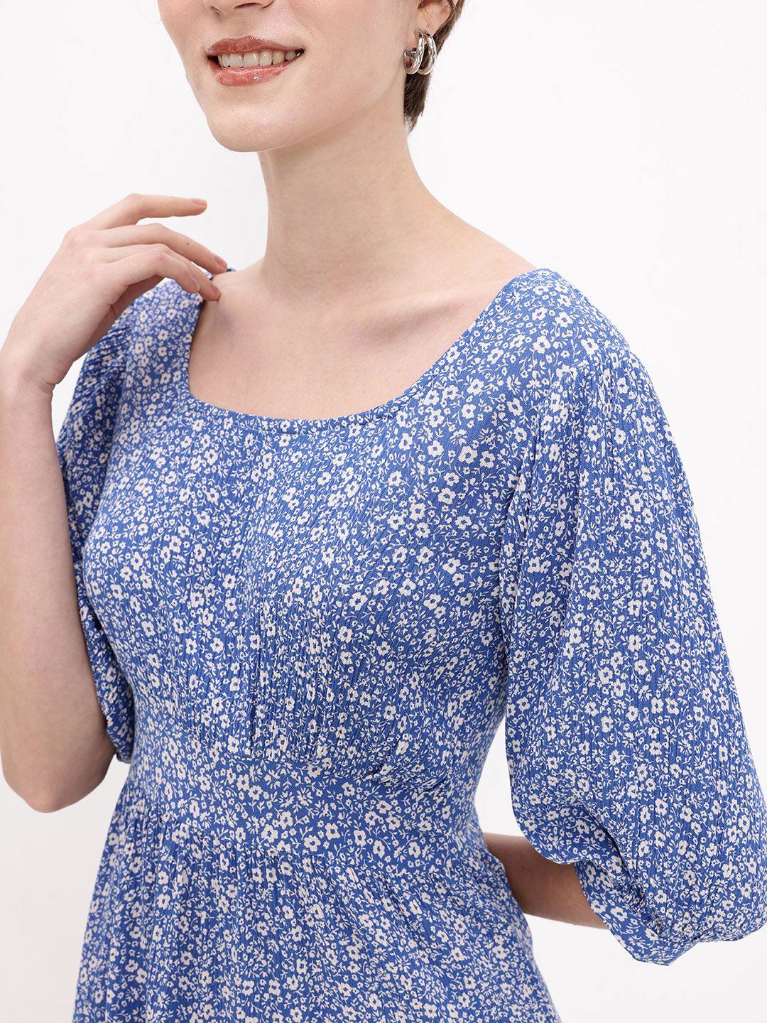 DressBerry Stacked Tiers Floral Frolic Dress