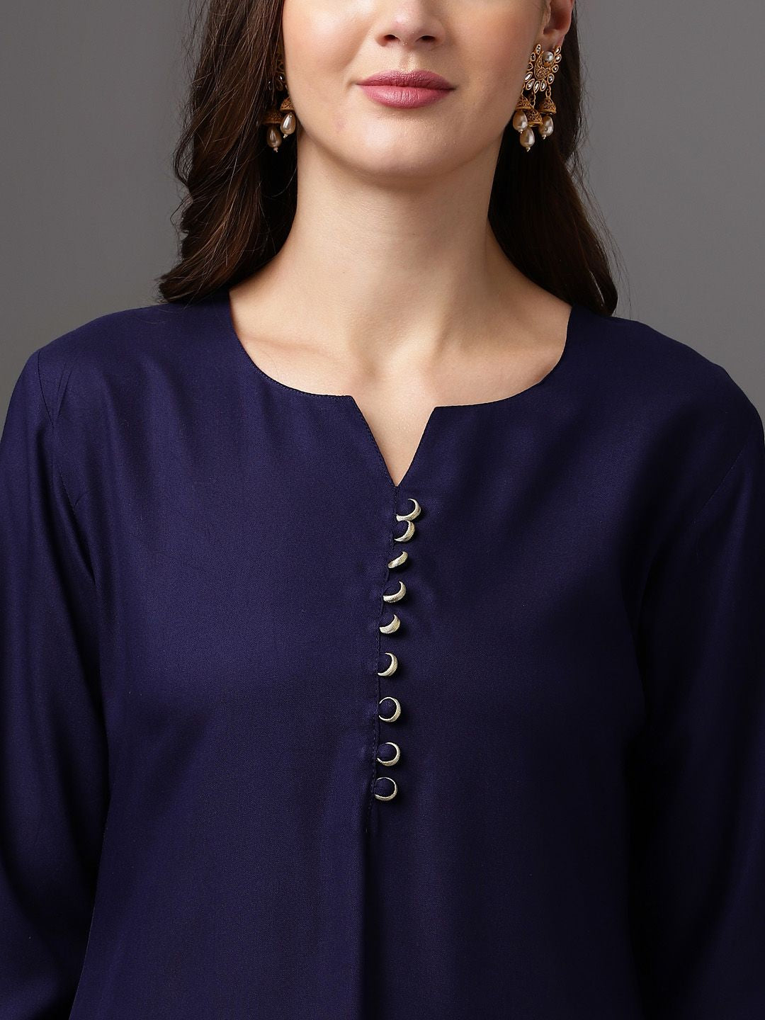 Anouk Kurta Set With Printed Dupatta