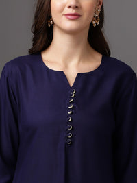 Anouk Kurta Set With Printed Dupatta