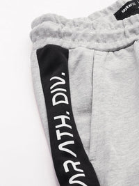 SPYKAR Men Solid Applique Slim Fit Track Pants With Side Stripes