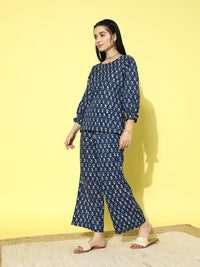 Libas Ethnic Motifs Printed Pure Cotton Night suit