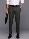 Raymond Men Textured Slim Fit Formal Trousers