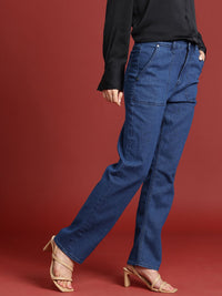 all about you Women Straight Fit High-Rise Stretchable Jeans