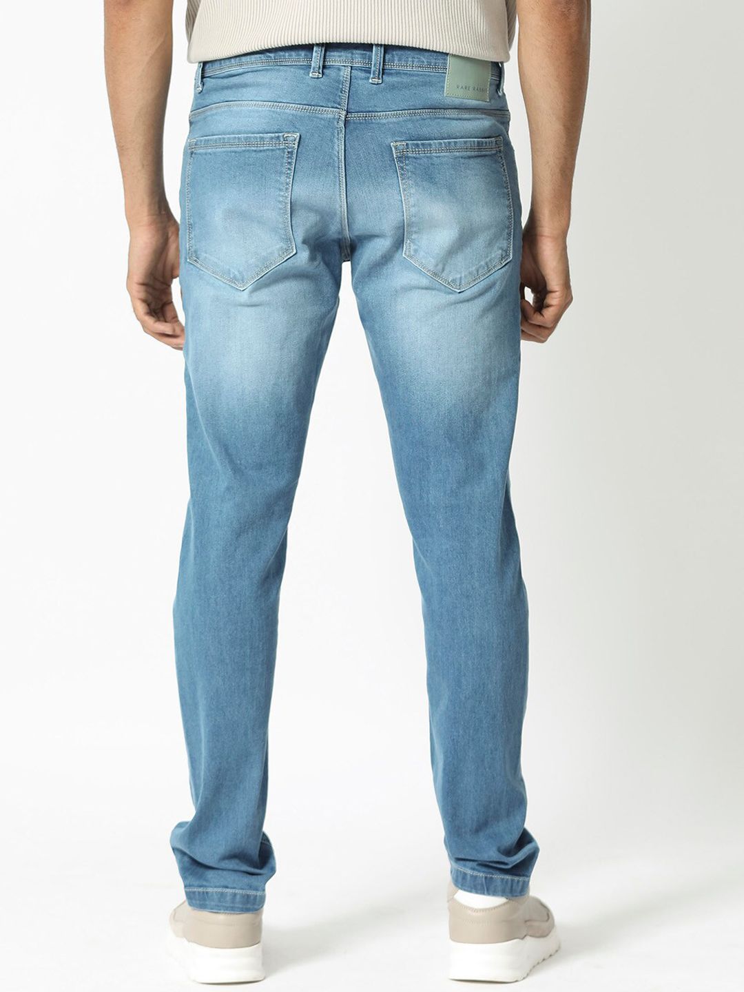 RARE RABBIT Men Night Hawk Slim Fit Mid-Rise Stretchable Jeans