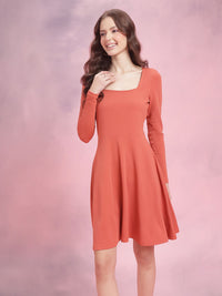 DressBerry Square Neck A-Line Dress