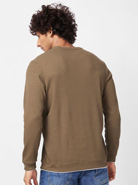 SPYKAR Slim Fit Full Sleeves Round Neck Cotton Sweatshirt