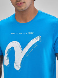 SPYKAR Men Typography Printed Slim Fit Round Neck T-shirt