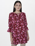AND Maroon Printed Tunic