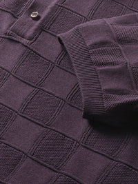 THE BEAR HOUSE Checked Polo Collar Cotton T-shirt