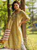 Libas Floral Printed Regular Pure Cotton Straight Kurta with Trousers & Dupatta