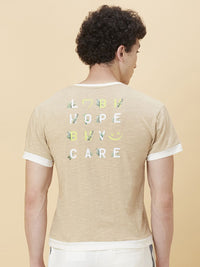 Being Human Men Round Neck Printed T-shirt