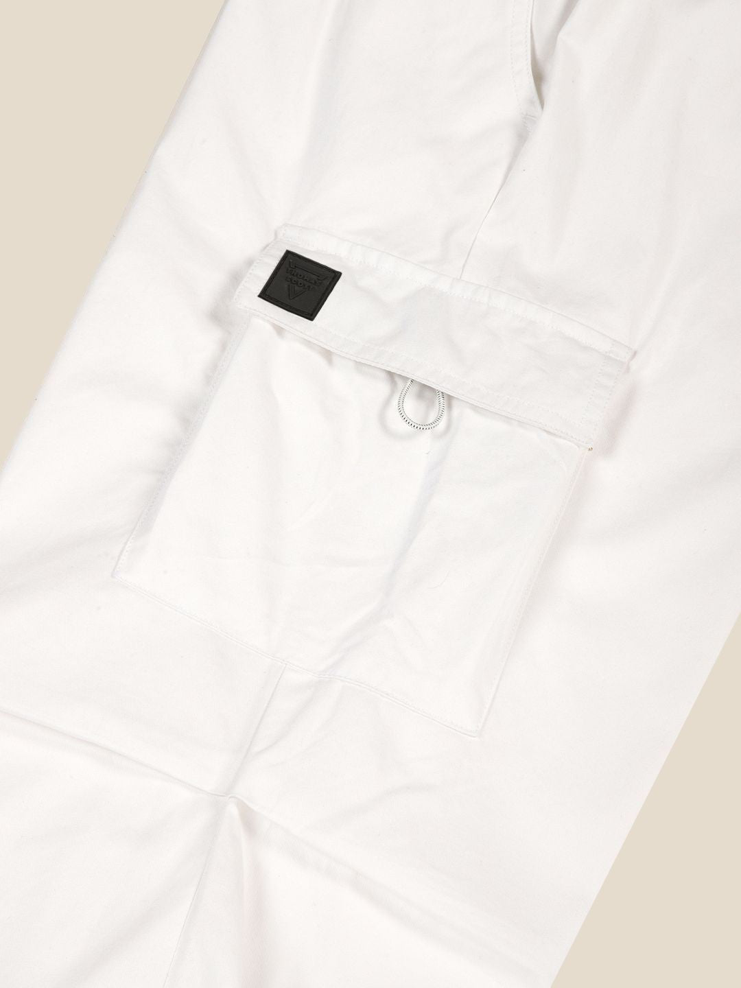 Thomas Scott Men Comfort Mid-Rise Easy Wash Cargos Trousers