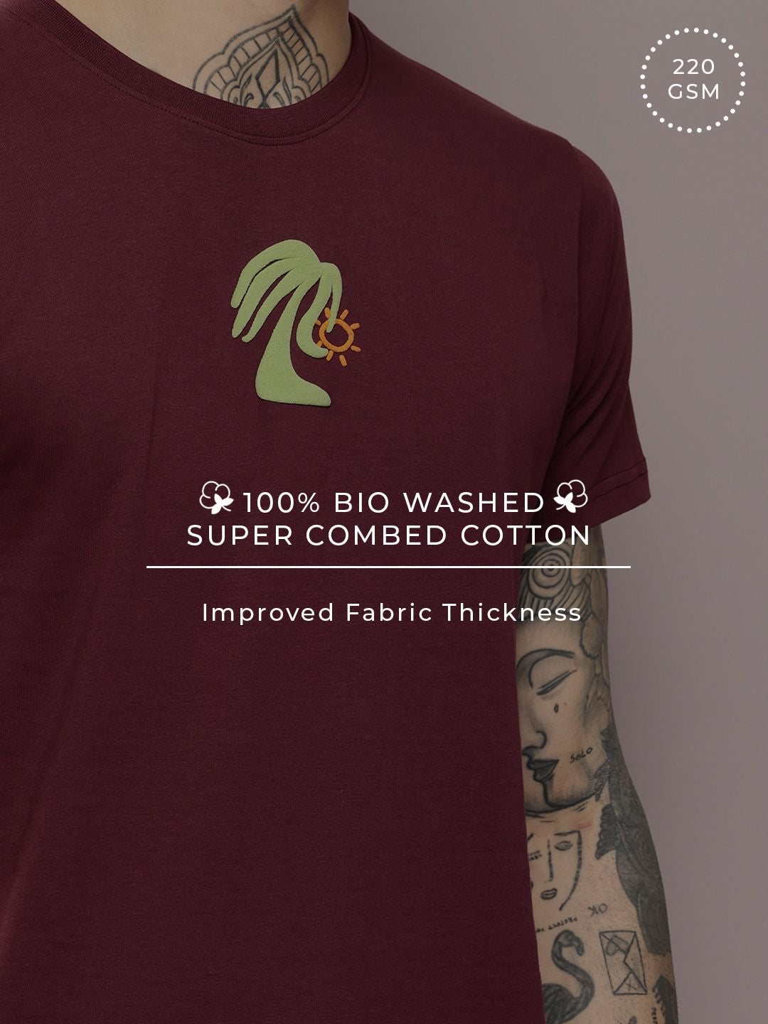 DILLINGER Men Graphic Printed Embossed Oversized T-shirt