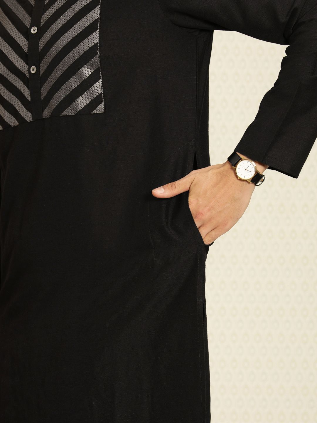 House of Pataudi Jashn Yoke Design Kurta