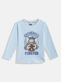 Happy Faces Boys Tom & Jerry Printed Pure Cotton T-shirt