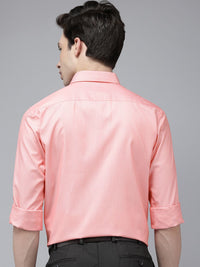 Park Avenue Self Design Slim Fit Textured Formal Shirt