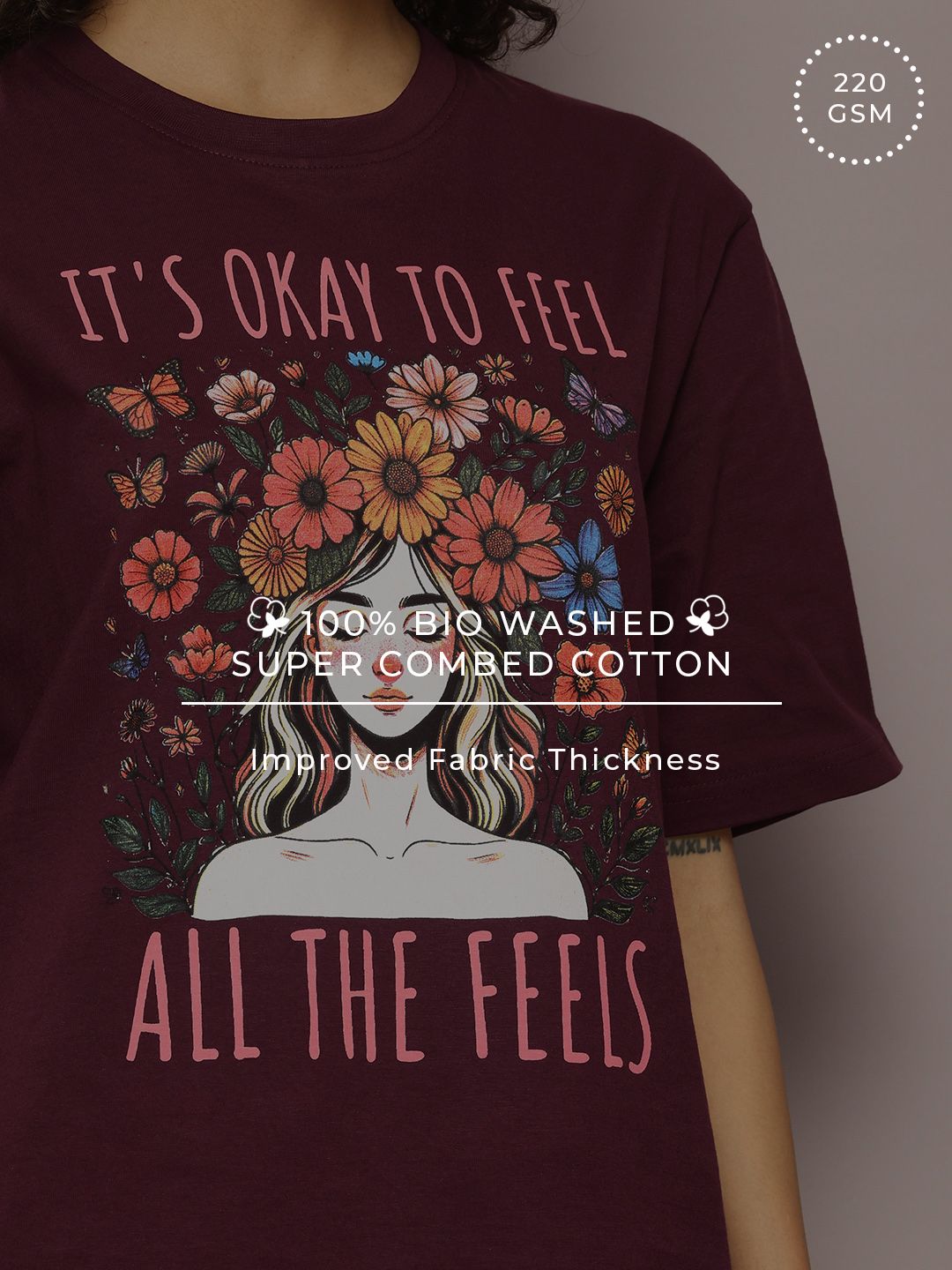 DILLINGER Printed Oversized Pure Cotton T-shirt