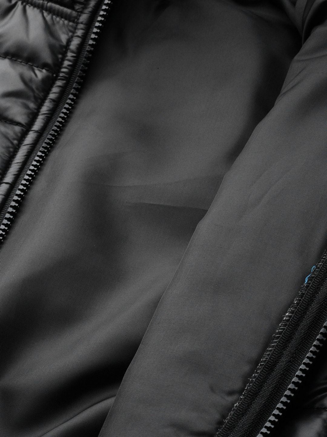 SASSAFRAS Women Black Solid Cropped Puffer Jacket