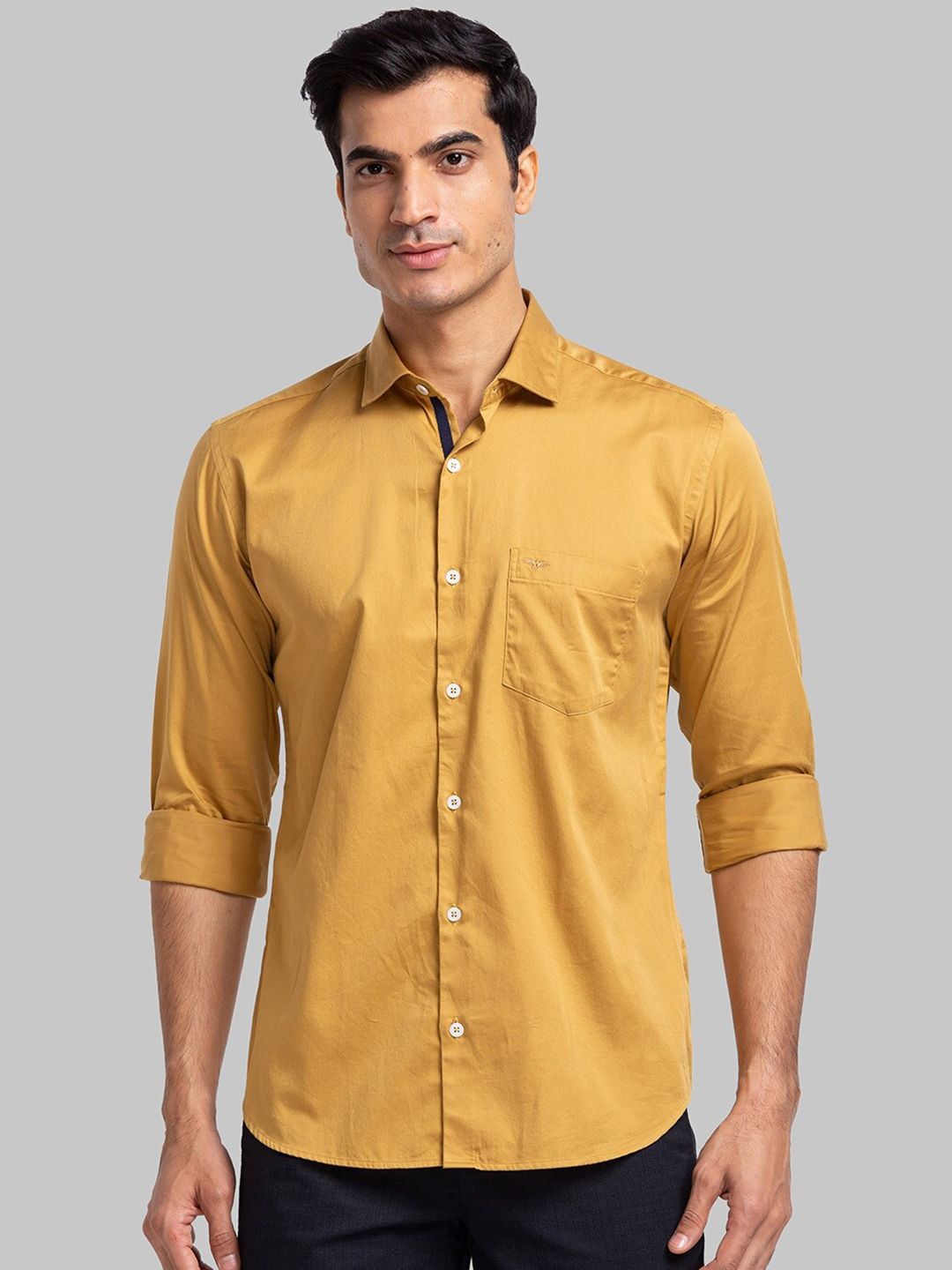Park Avenue Slim Fit Opaque Casual Cotton Shirt