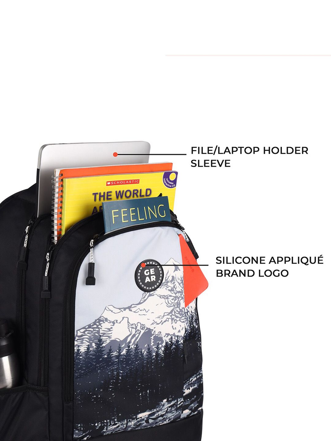 Gear Boys Graphic Printed Backpack