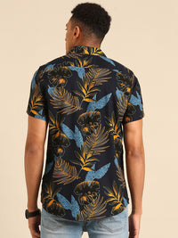 Being Human Slim Fit Tropical Printed Casual Shirt