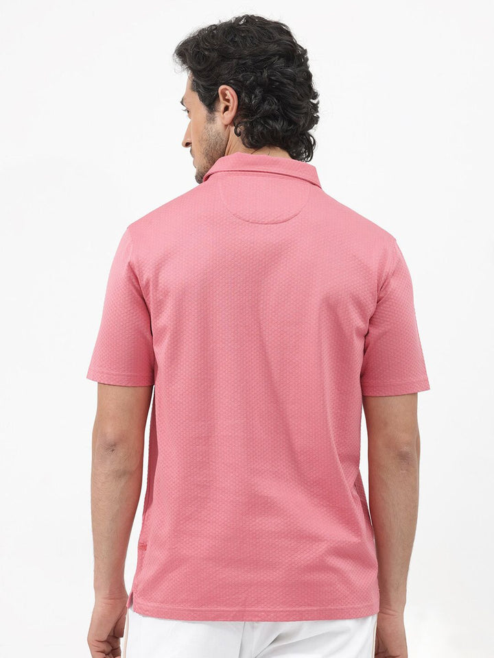 RARE RABBIT Men Nielson Regular Fit Polo Collar T-Shirt