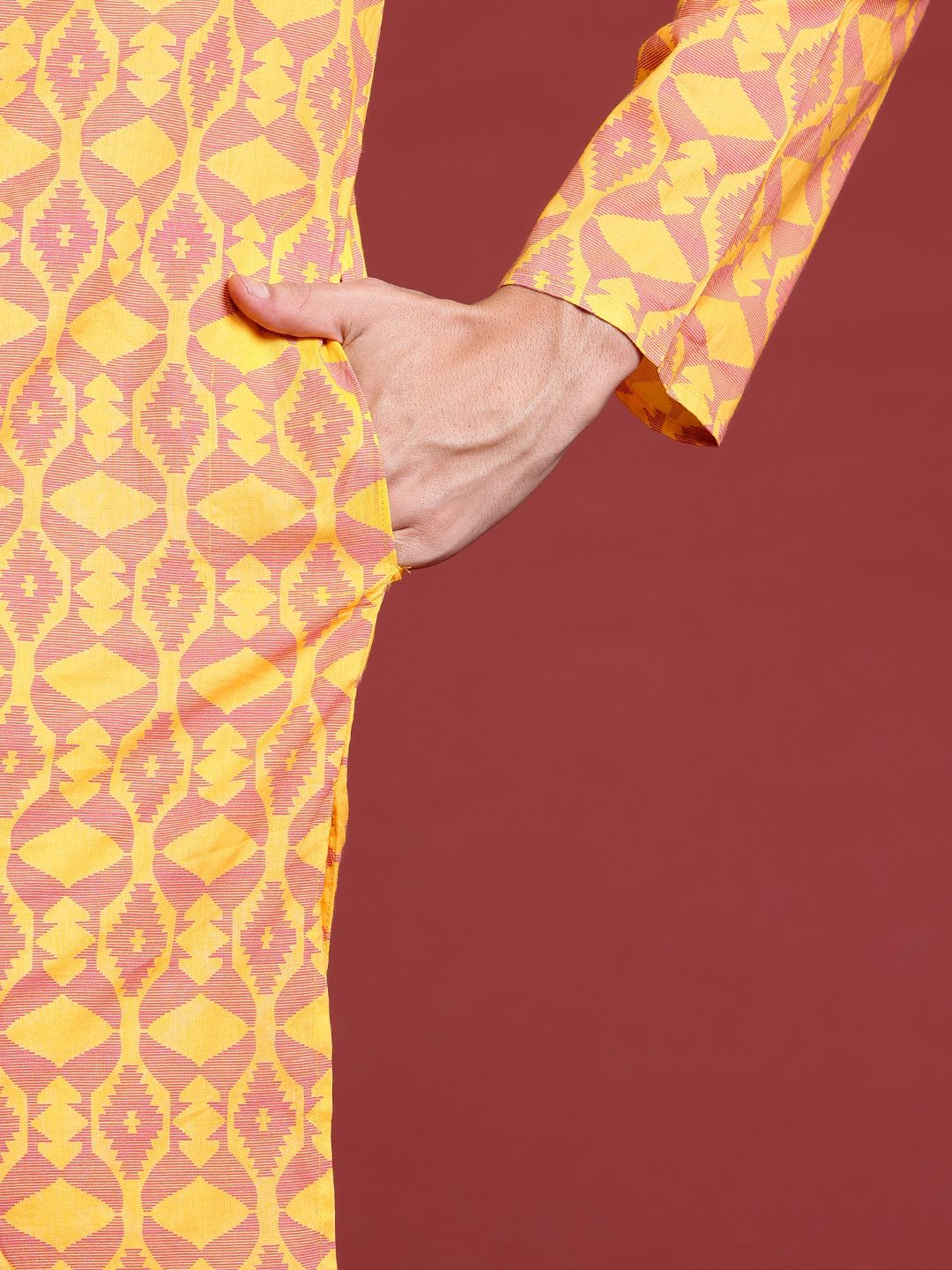 Anouk Printed Regular Pure Cotton Kurta with Trousers