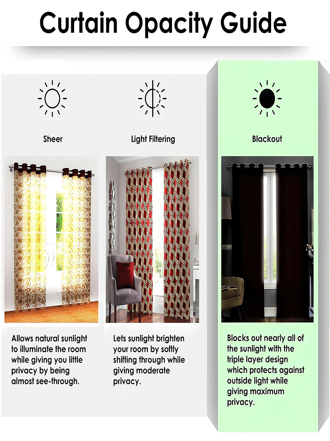 Cortina Beige 2 Pieces Black Out Window Curtain