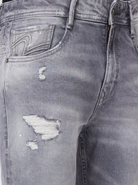 SPYKAR Men Kano Tapered Fit Mildly Distressed Heavy Fade  Jeans