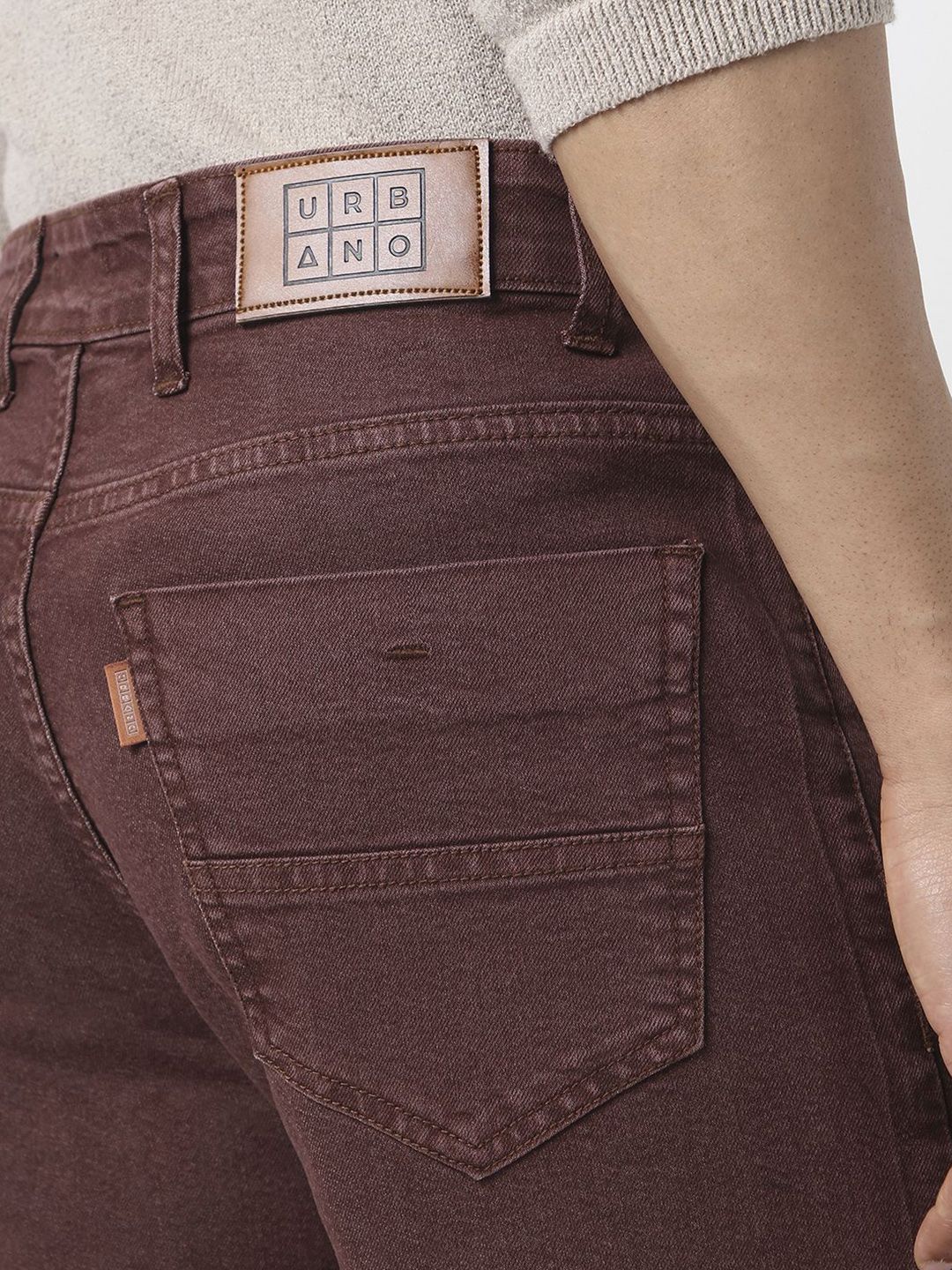 Urbano Fashion Men Straight Fit Washed Jeans Stretchable