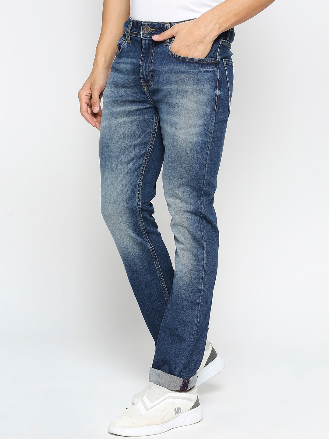 Being Human Men Clean Look Slim Fit Heavy Fade Jeans