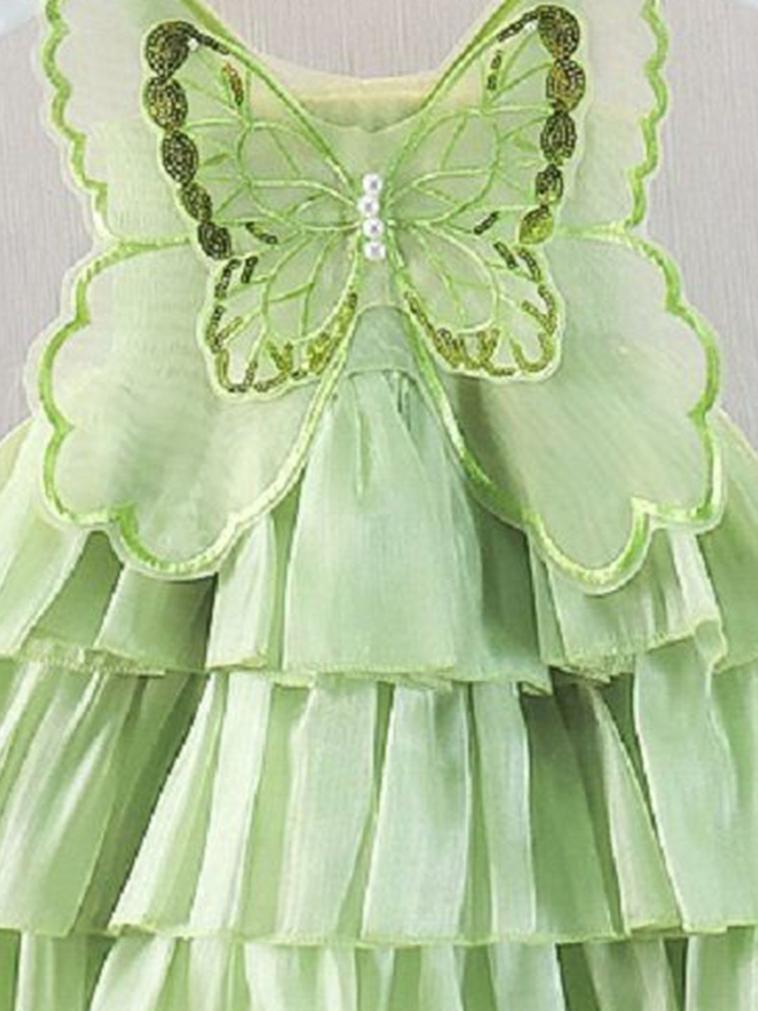 YK Girls Cotton Fit & Flare Dress