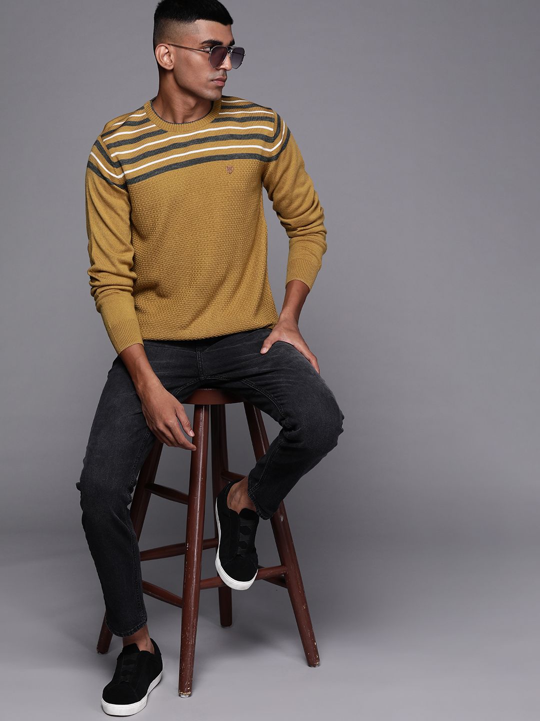 Raymond Men Striped Pullover