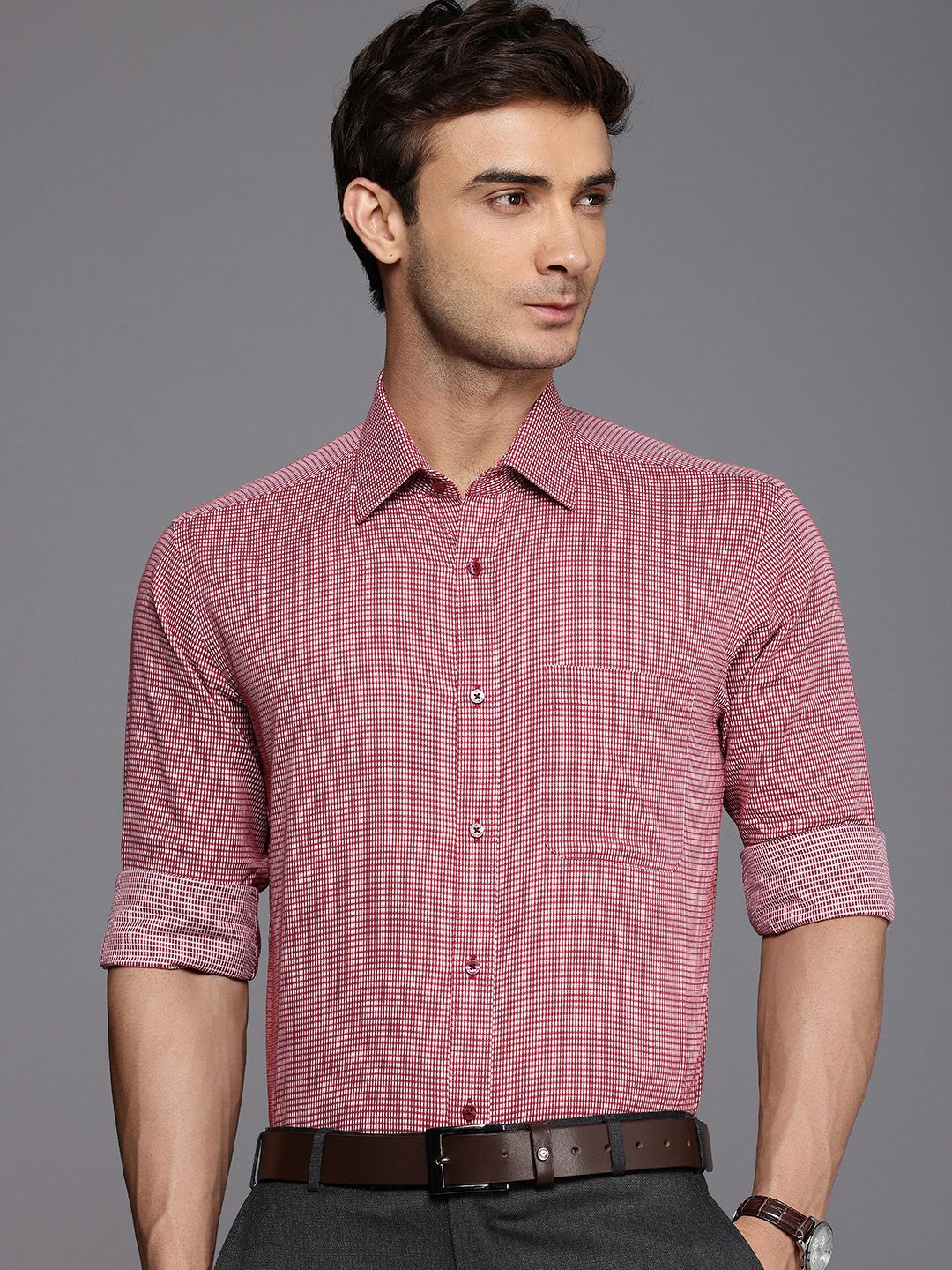 Raymond Slim Fit Opaque Pure Cotton Formal Shirt